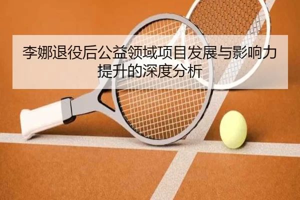 李娜退役后公益领域项目发展与影响力提升的深度分析